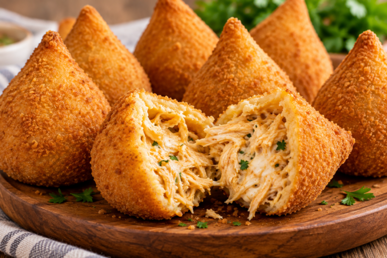 Coxinha cremosa de frango: receita fácil com massa macia e recheio cremoso